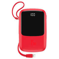 Внешний аккумулятор Baseus Qpow Lightning 10000мАч Красный